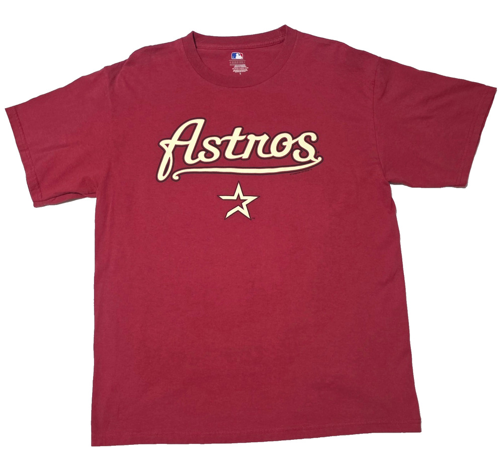 Astros MLB Houston Astros MLB Red Brick T-Shirt Men's L Genuine Merchandise Y2K